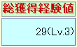 総獲得経験値